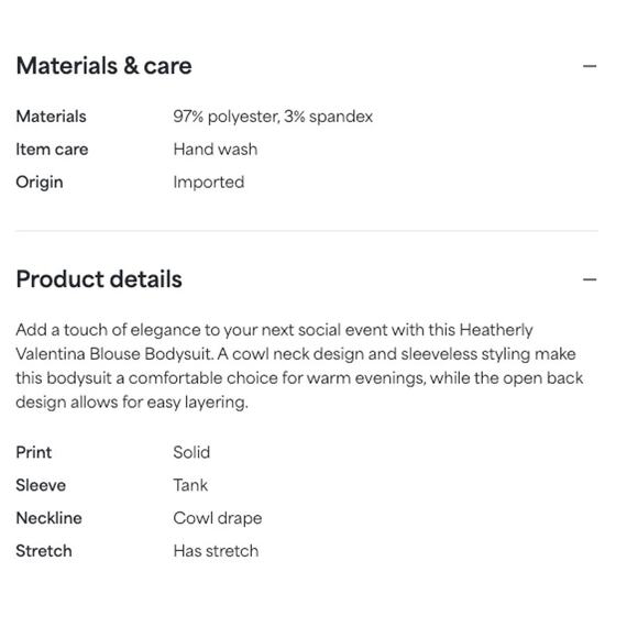 Kaileigh Valentina Cowl Neck Bodysuit in Pink - Women's Large - NWT - Picture 7 of 7